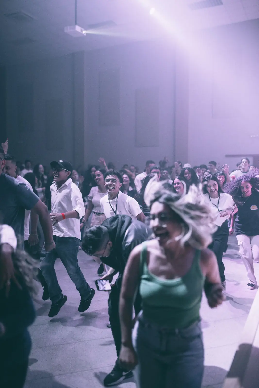 People dancing on a night out
